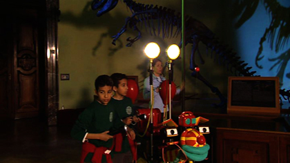 Tom Turbo mit Korollus und Klark im Museum.(ORF)