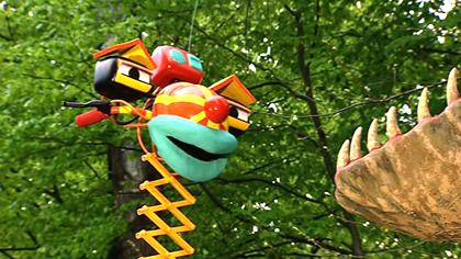 Tom Turbo wendet alle Tricks an um den Diamanten zu beschaffen.(ORF)